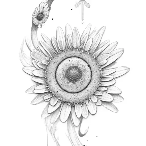 Daisy Flower With Chandelier