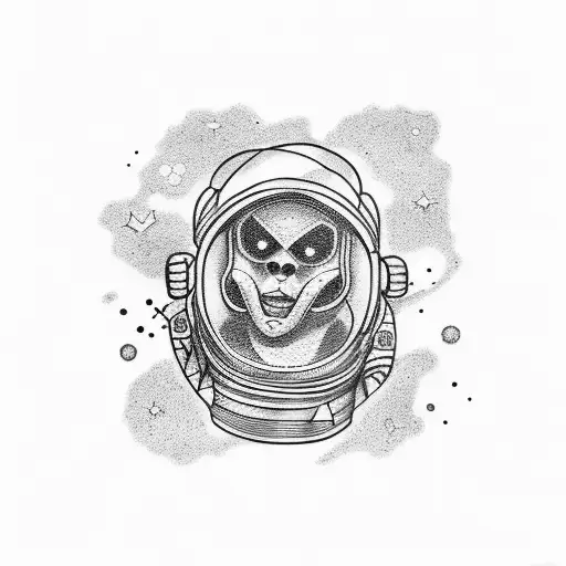 Astronaut Play A Piano