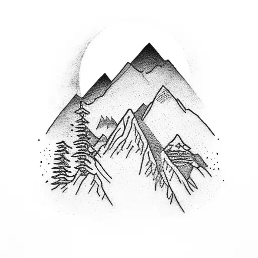 A Hockey Player Scoring A Goal With Mountains In The Background