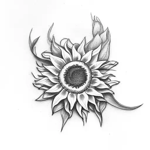 Sunflower And Flower From Rapunzel