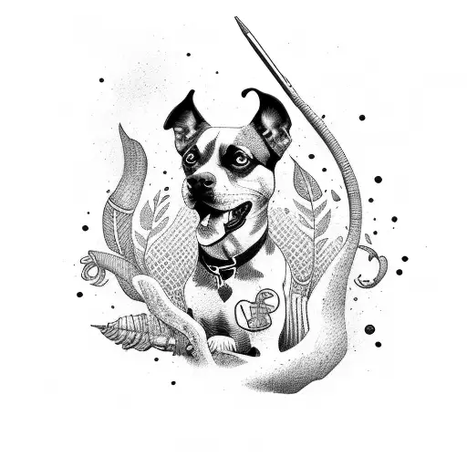 Hunting Dog With Words