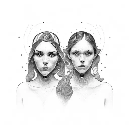 2 Friends Looking At A Cross