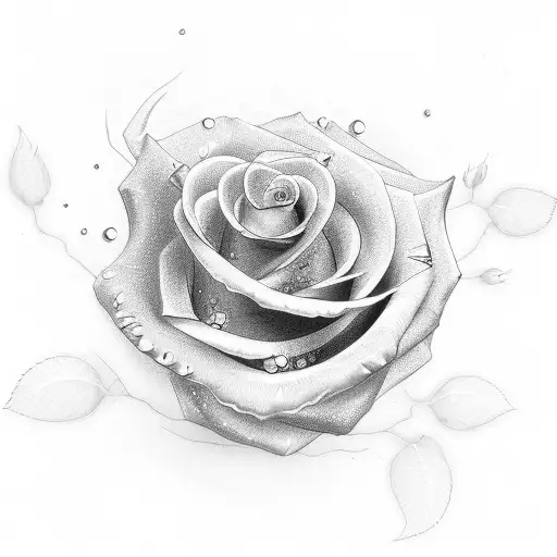 Badass Rose With A Tarus Zodiac