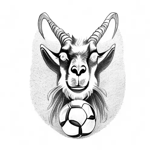 A Fierce Goat Wearing A Soccer Jersey
