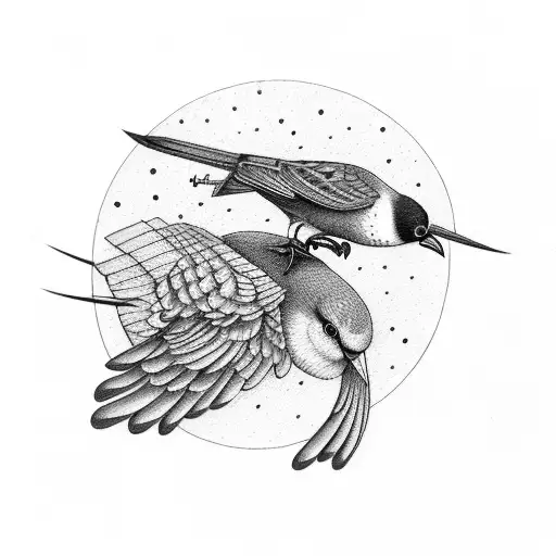 A Bird On Top Of A Tractor With Wings