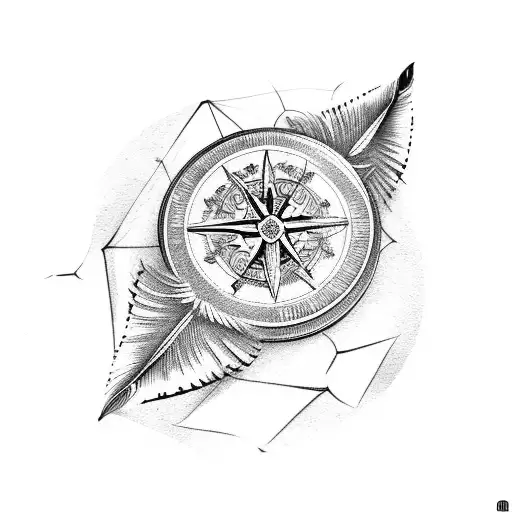 Feather And Compass