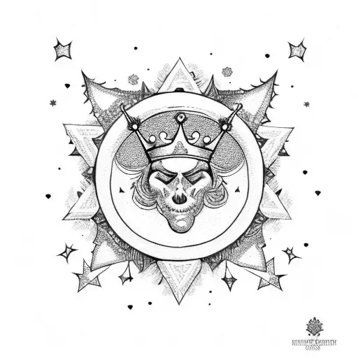 Moon Stars And Crown