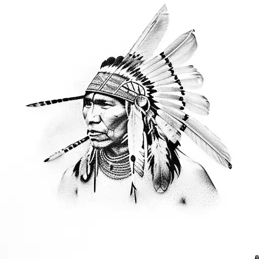 Native American Guy With A Nice Background