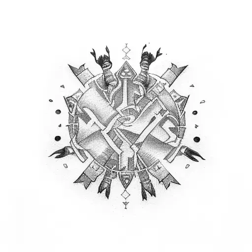 12 Teenagers Hugging In Group Photo While Wearing Viking Equipment