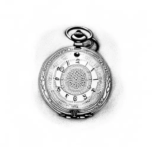 Pocket Watch For God With A Beach Background