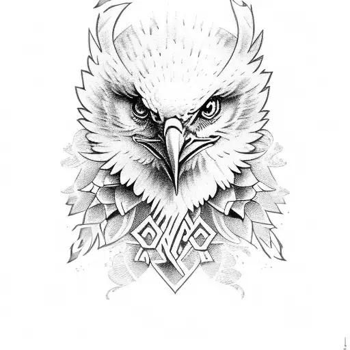 Alpha Phi Omega Text With Eagle Design