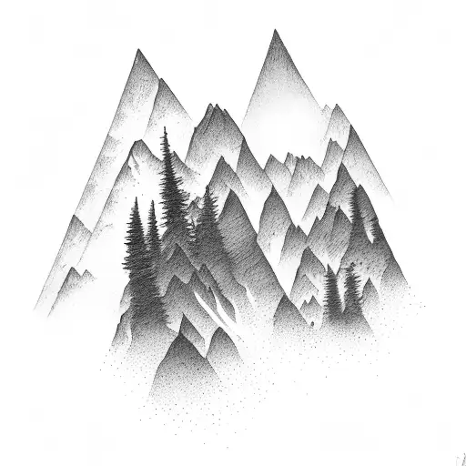 Mountain Trees Water Sasquatch