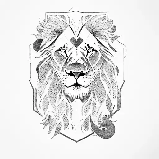 A Lion On A Man's Sleeve