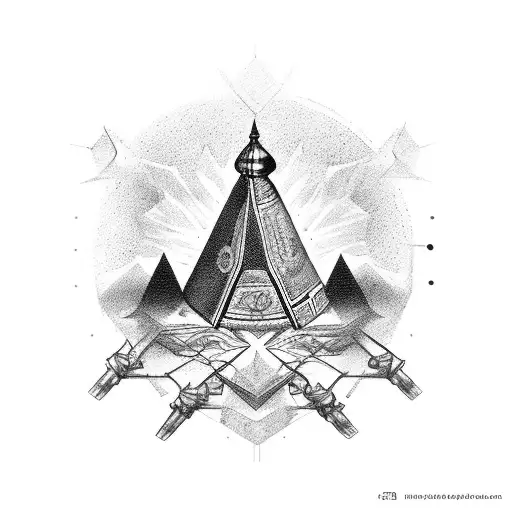 3 Monkey Rule Tatoo And The Piramid Of The System