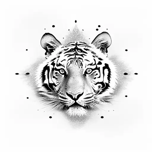 Majestic Tiger Swimming Underwater