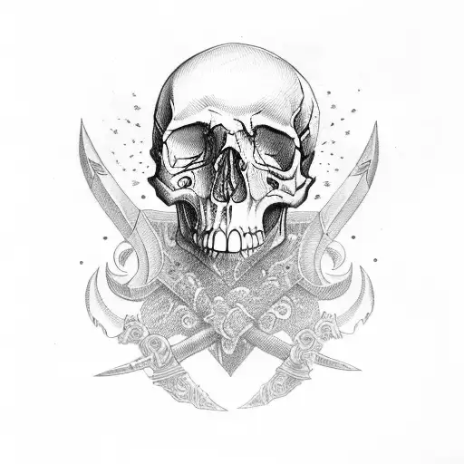 Skulls With Sword