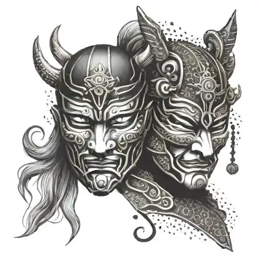 Samurai Theater Masks