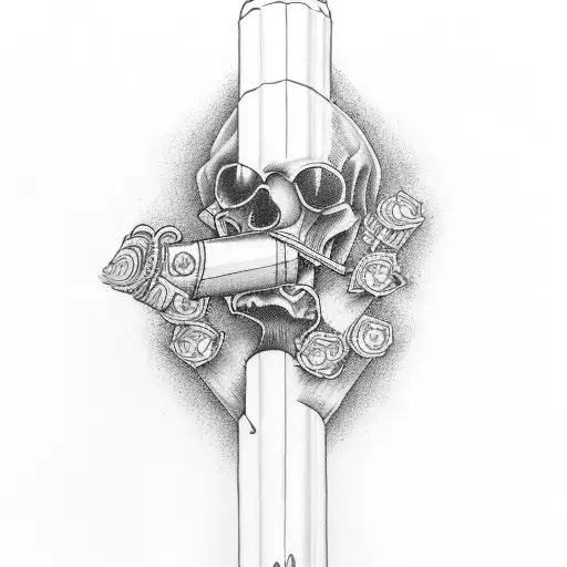 Criminak With Gangster And Cigar For Leg And Arm