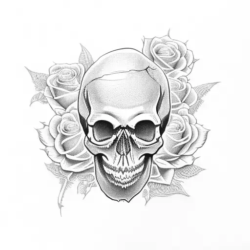 Skull And Roses