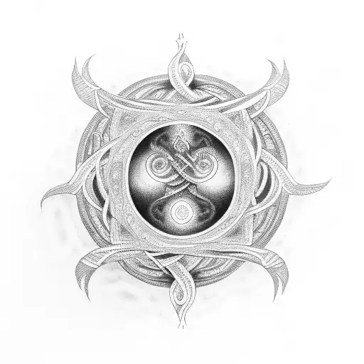 Vishnu In Infinity Symbol