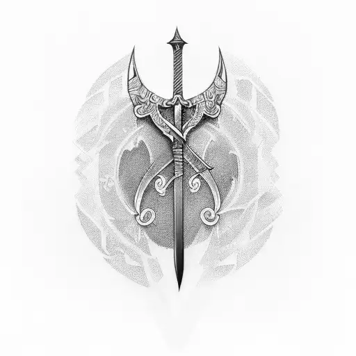 Sword In Back Shoulder