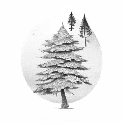Pine Tree With The Letter L