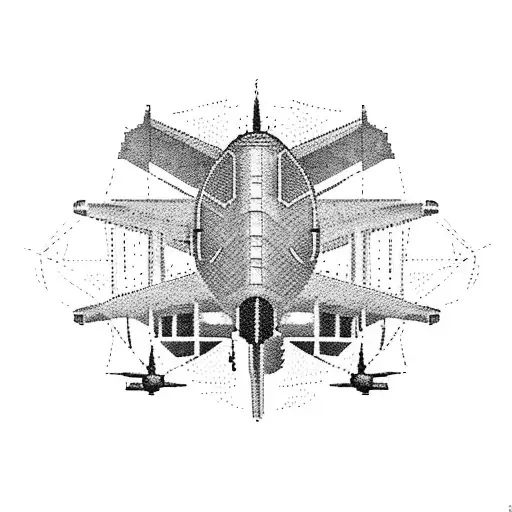 Pixelated Airplane