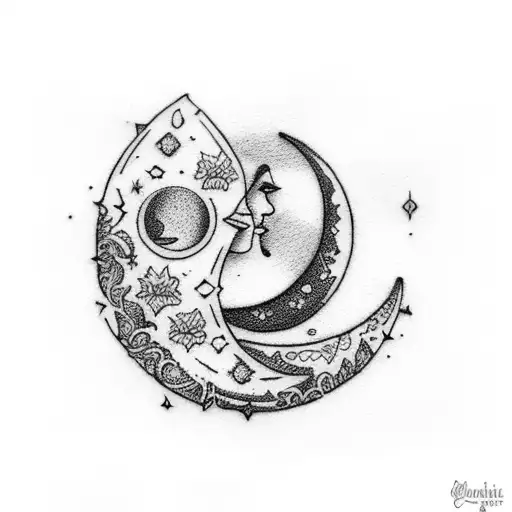 Beautiful Crescent Moon