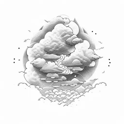 The Word Heathy With Clouds Around It