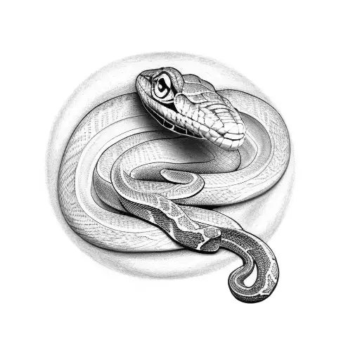 Snake Wrapped On The Arm