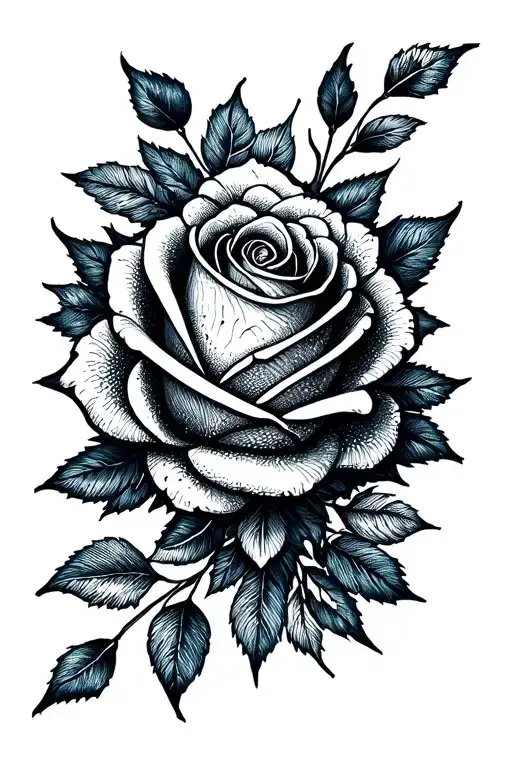 Geometric Mandale Rose