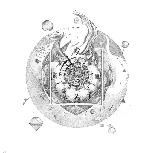 Hand With 5 Different Zodiac Signs Dangling