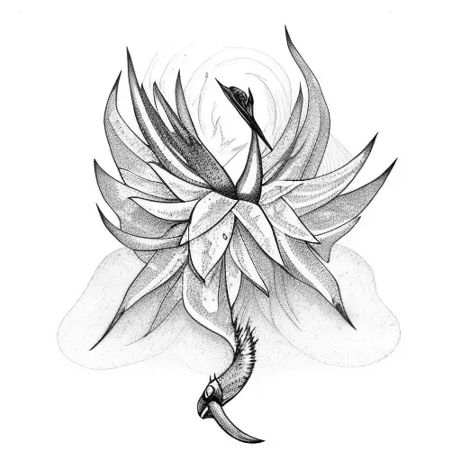 Bird Of Paradise And Firespike