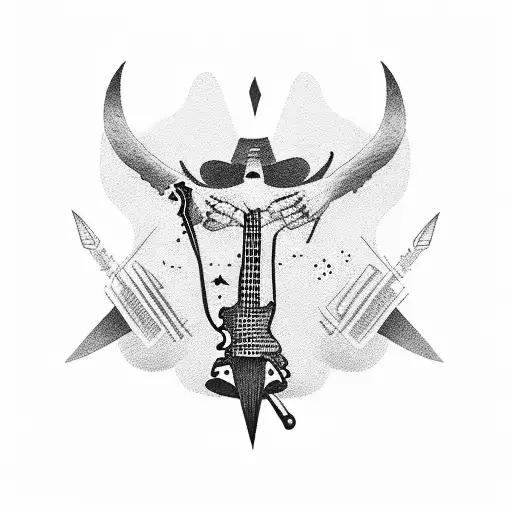 Dead Cowboy With Guitar