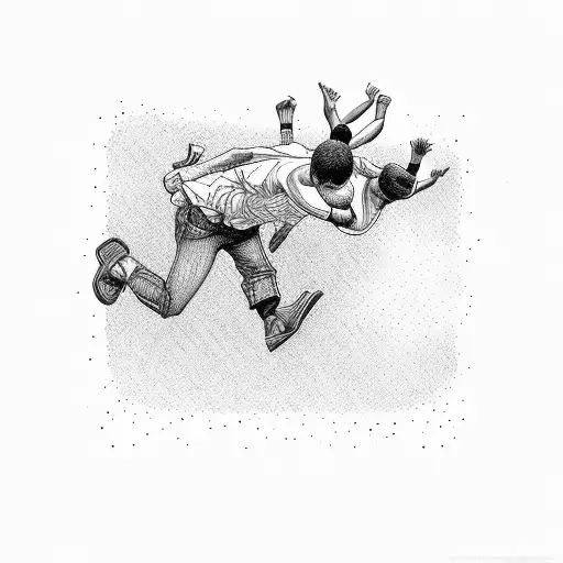 Guy Jumping From Another Guys Shoulders