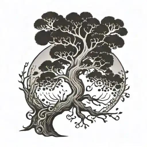 A Tree Of Life Representing Growth And Wisdom