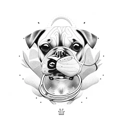 A Stethoscope Forming The Shape Of A Dog