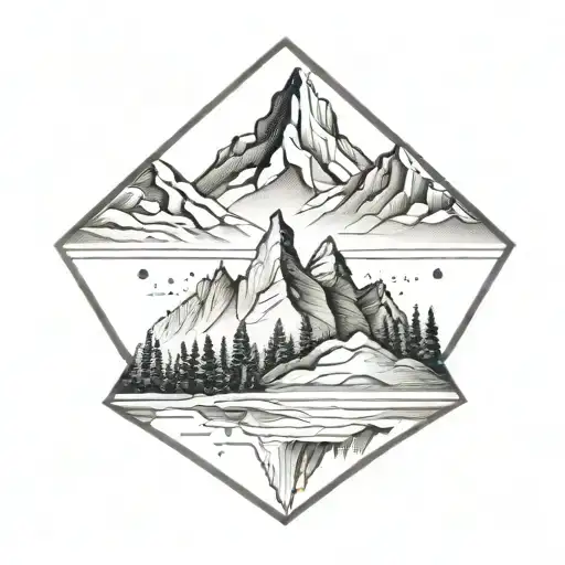 Mountain Scene Geometry
