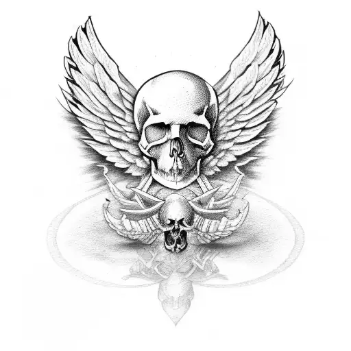 Wings And Skull