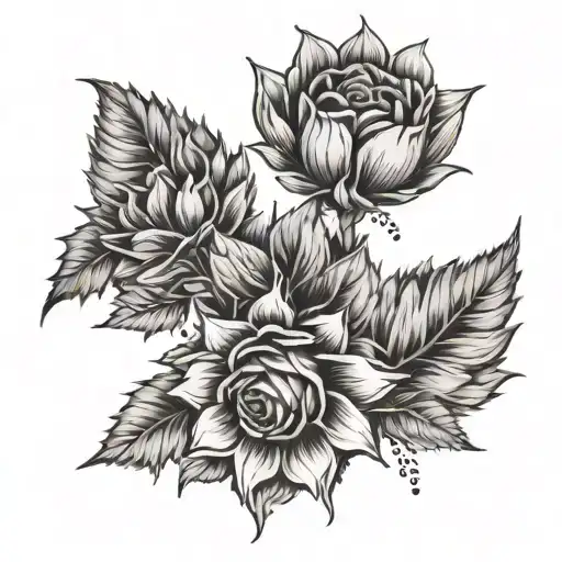 Rose Lilac Sunflower Fist Wheat