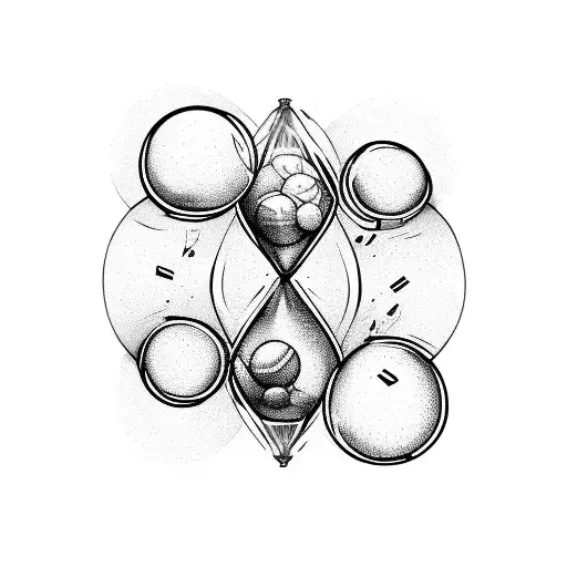 Hourglass Sports Balls Filling Borrom Half