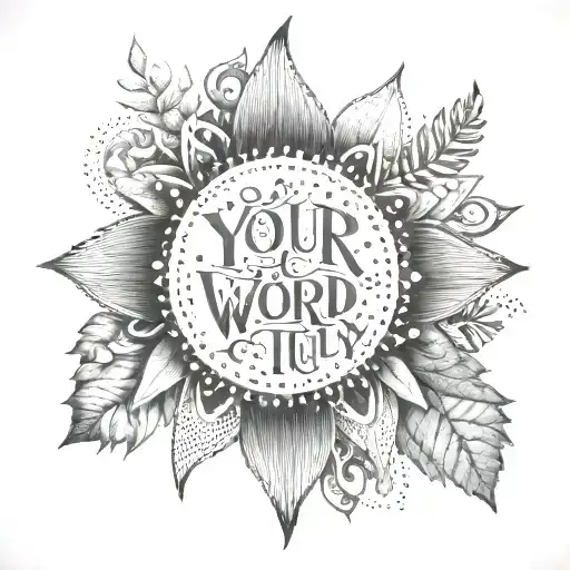 Incorporate The Phrase 'Your Word Is All You Truly Own' Into A Design