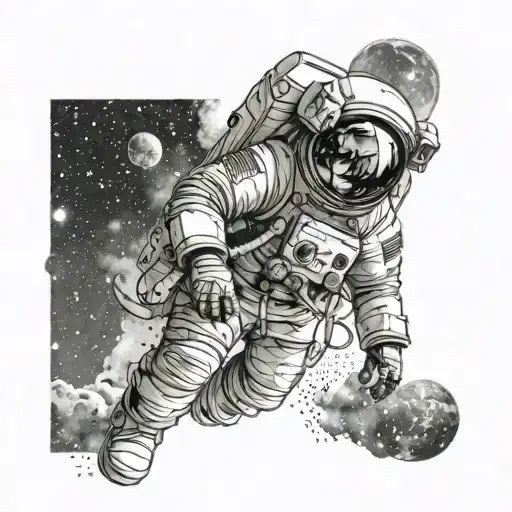 Astronaut At Arm