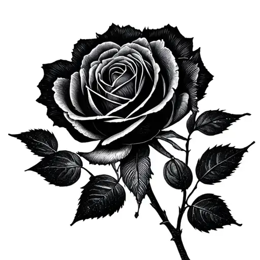 X Ray Of A Rose Stem