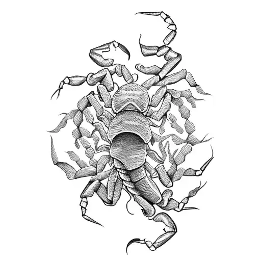 Scorpion With Flower