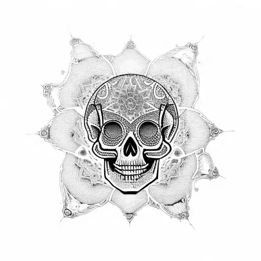 Skull With Mandala