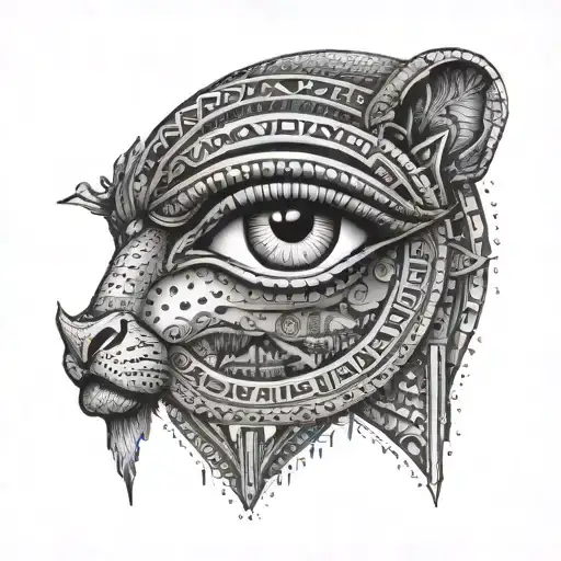 Africa Continent Eye Of Horus Piramide Wild Animal