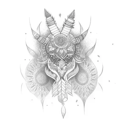 Indian Themed Tattoo Leg Sleeve