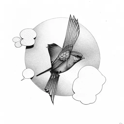 Bird With Speech Bubble