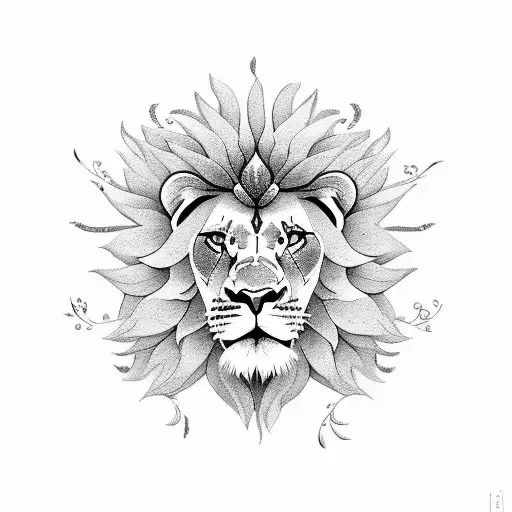 Flower With Lion